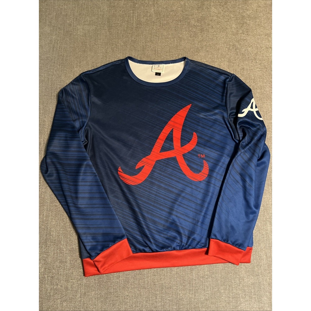 Atlanta Braves Genuine Merchandise Shirt‎ Men's Large Graphic Print Big Logo